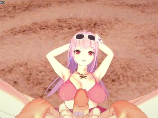 Mori Calliope Gives You a Footjob At The Beach! Vtuber Feet POV