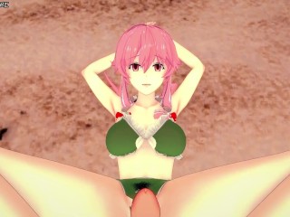 Yuno Gasai Gives You a Footjob At The Beach! Future Diary Feet POV