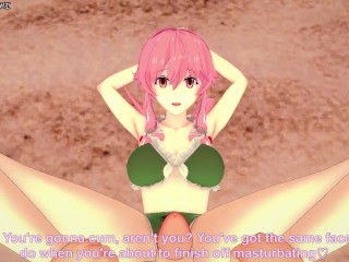 Yuno Gasai Gives You a Footjob At The Beach! Future Diary Feet POV