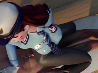 Police Girl Dva Hot Ass Jerking And Getting Cum In Aquapark | Hottest Overwatch Hentai 4k 60fps
