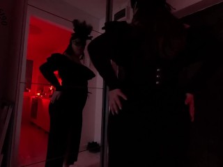 Carnival mask mistress mirror farts (full video on my official site)