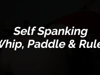 FREE PREVIEW - Self Spanking with Whip Paddle and Ruler