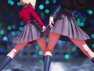 【MMD Lycoris Recoil 4k/60fps】《Chisato(錦木 千束) Takina(井ノ上 たきな)》 ~ (Giga) ~《CH4NGE (ft.可不)》》