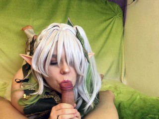 Gentle blowjob from little Nahida(18+)|Cosplay|Creampie|Split|SplitTongue|Tongue|Teen|Genshin Impact