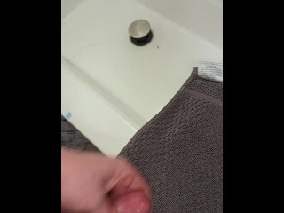 Jerking my 7 1/2 inch cock till I burst to pornhub video