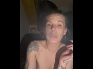 Smoking mummy oils her MASSIVEVE TITS FOR DADDY