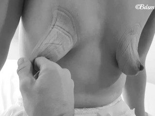 Zip-tie saggy tits treatment- Bdsmlovers91