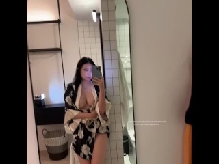 MSBREEWC GIVES A BLOWJOB  IN A KIMONO