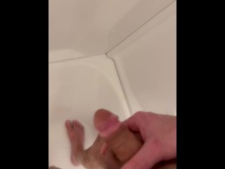 After sex piss in the shower hot and fucking steamy STEPMOM heard me moaning solo
