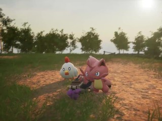 Palworld ryona - 3 female voices