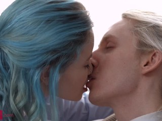 Rebecca Nikson - Color-haired teen fucks with tutor