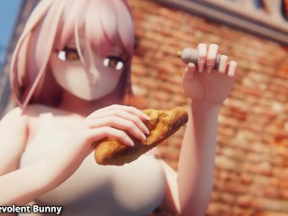 Selestia's Swelling Booty (booty expansion animation/giantess growth)