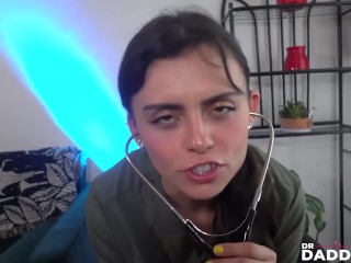 Brunette Nurse Angel Windell Lets Patient Fuck Her Pussy