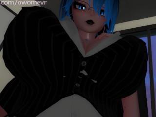 POV: You're the new FREE USE toy for a busty Futanari Secretary - Taker POV VRChat ERP Preview