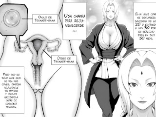 NARUTO x TSUNADE - Tsunade caliente Quere Embarazarse de Naruto - Manga Porno