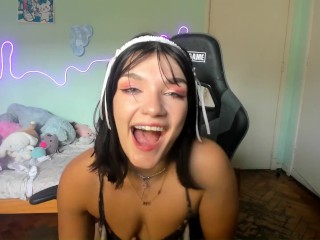 CUTE gamer girl taste your cock and ask for your cum- Mikitabby