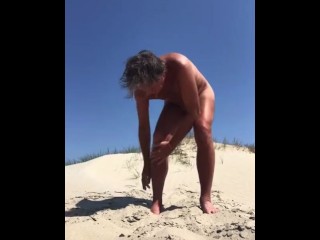 Public Masturbation Whore at the Beach