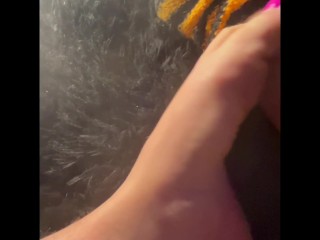 Fuzzy Sock Foot Play (Full Vid on MV)