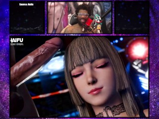 Tight Bald Pussy Lilly Wins The Tag Team Tekken Match With Her Slut Holes