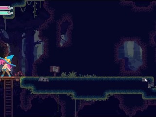 Flip Witch [ Pixel HENTAI Game ] Ep.2 huge sextoy for cute monster girl !