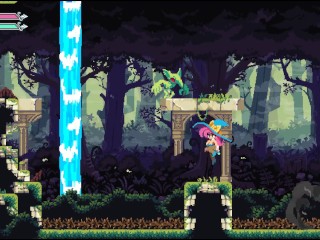 Flip Witch [ Pixel HENTAI Game ] Ep.2 huge sextoy for cute monster girl !