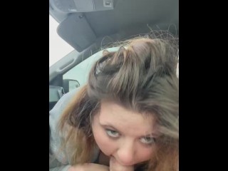 BBW Hotwife being used like a slut in the parking lot