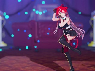 【MMD Hololive/60fps】《Houshou Marine (宝鐘マリン)》~《Nyan Cat EX》~(daniwellP feat. 桃音モモ)