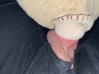 Peeping Clit Rubs Stuffie HARD