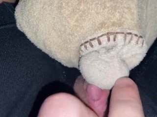 Peeping Clit Rubs Stuffie HARD