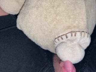 Peeping Clit Rubs Stuffie HARD