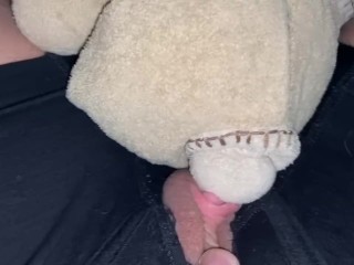Peeping Clit Rubs Stuffie HARD