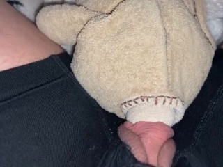 Peeping Clit Rubs Stuffie HARD