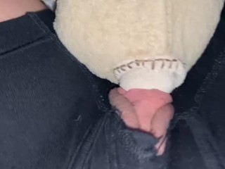 Peeping Clit Rubs Stuffie HARD