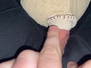 Peeping Clit Rubs Stuffie HARD