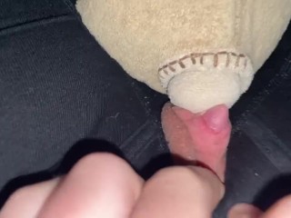 Peeping Clit Rubs Stuffie HARD
