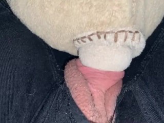 Peeping Clit Rubs Stuffie HARD