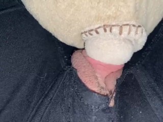 Peeping Clit Rubs Stuffie HARD