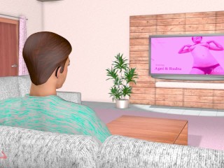 Pyasi Bhabi - Indian Desi Bhabi Fucked by Devar - 3D Animated Porn in Hindi