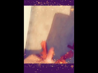 Showing off my big TS cock