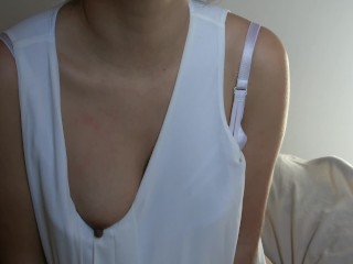 Jerk Off For Me As I Say ~ My First Pregnant JOI With A Real White Dick