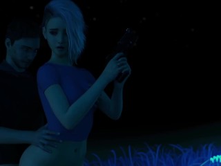 Projekt Passion | Hot Busty Blonde Gets Fucked Doggystyle Outdoors at Romantic Oasis with Cumshot