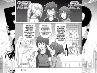 Kazuma se Coje a sus Compañeras de Grupo Dakness y Megumi - Manga Porno