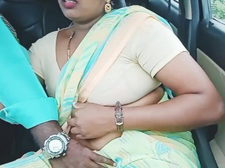 Episode -5, full video, indian beautiful sexy saree bhabi car romance, telugu dirty talks, రంకు మొగు