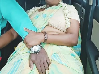 Episode -5, full video, indian beautiful sexy saree bhabi car romance, telugu dirty talks, రంకు మొగు