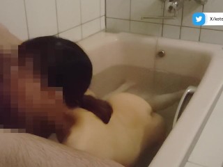 本物のアラファー人妻京子お風呂でイチャイチャしながらイキます♡