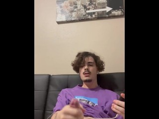 Jerking off To Some Porn