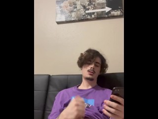 Jerking off To Some Porn