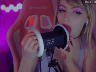 Ear Licking Kisses Tingles + Mouth Sounds ASMR SFW