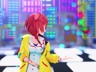 【MMD Hololive 4k/60fps】《Inugami Korone (戌神ころね)》~《Good-night Kiss》 Jun Hyo Seong (전효성)