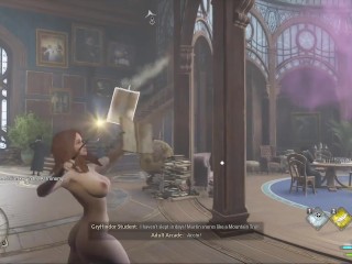 Hogwarts Legacy Nude mod Gameplay 8 - Running Around naked in hogwarts